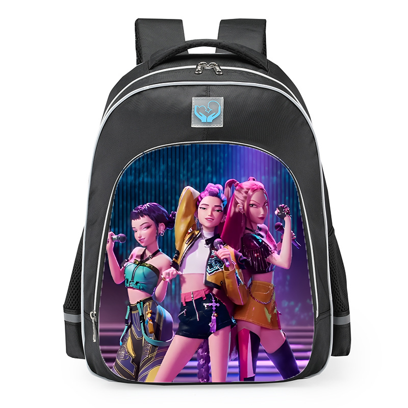 K-Pop Demon Hunters Kpop Portrait Anime School Backpack 16inches