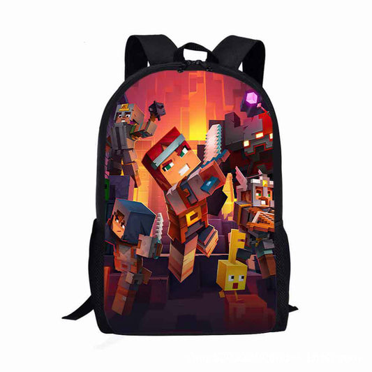 Minecraft Gaming School Backpack Multiple Designs 17inches