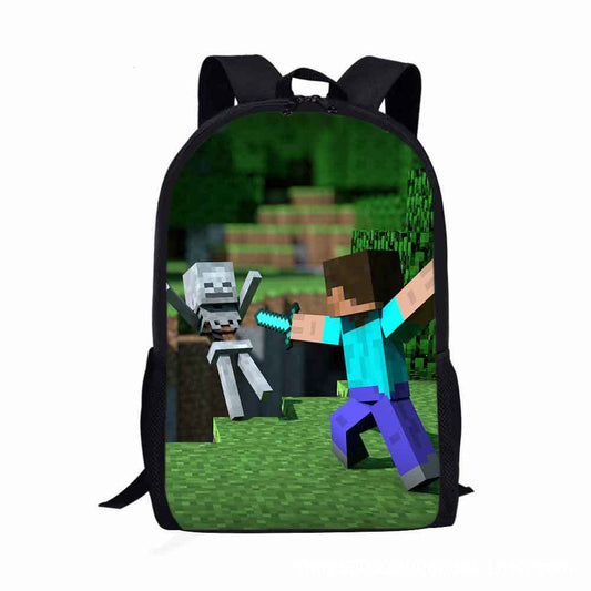 Minecraft Gaming School Backpack Multiple Designs 17inches