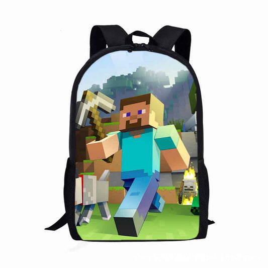 Minecraft Gaming School Backpack Multiple Designs 17inches