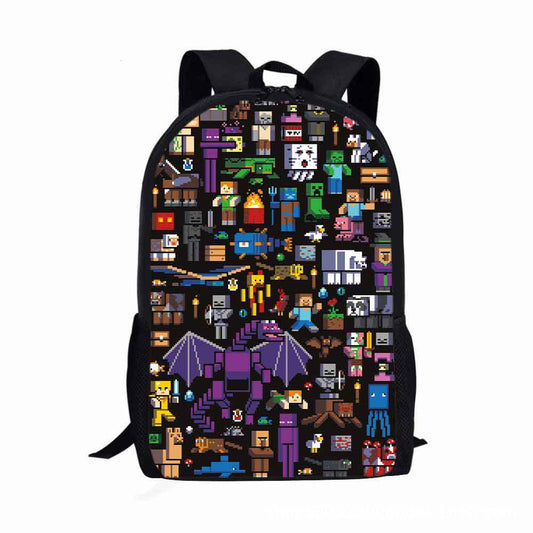 Minecraft Gaming School Backpack Multiple Designs 17inches