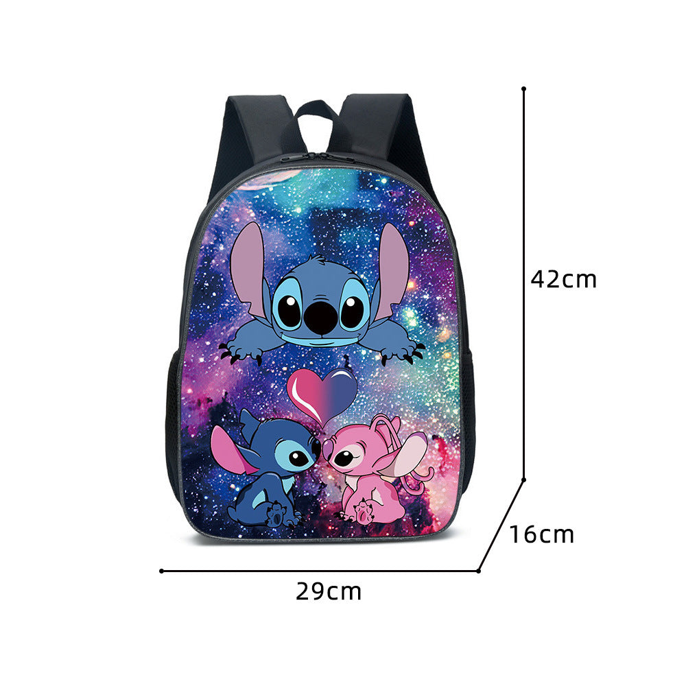 Disney Stitch School Backpack Set With Pencil Case and Lunch Bag Multiple Designs