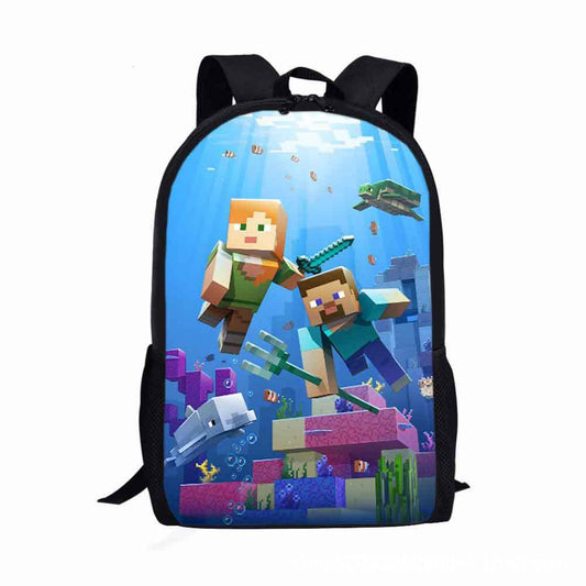 Minecraft Gaming School Backpack Multiple Designs 17inches