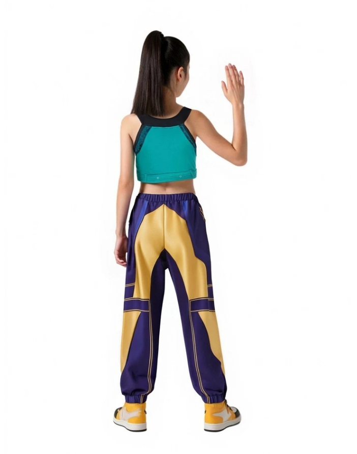 Girls K-Pop Demon Hunters Zoey Costume - Shirt Pants Kpop Zoey Cosplay