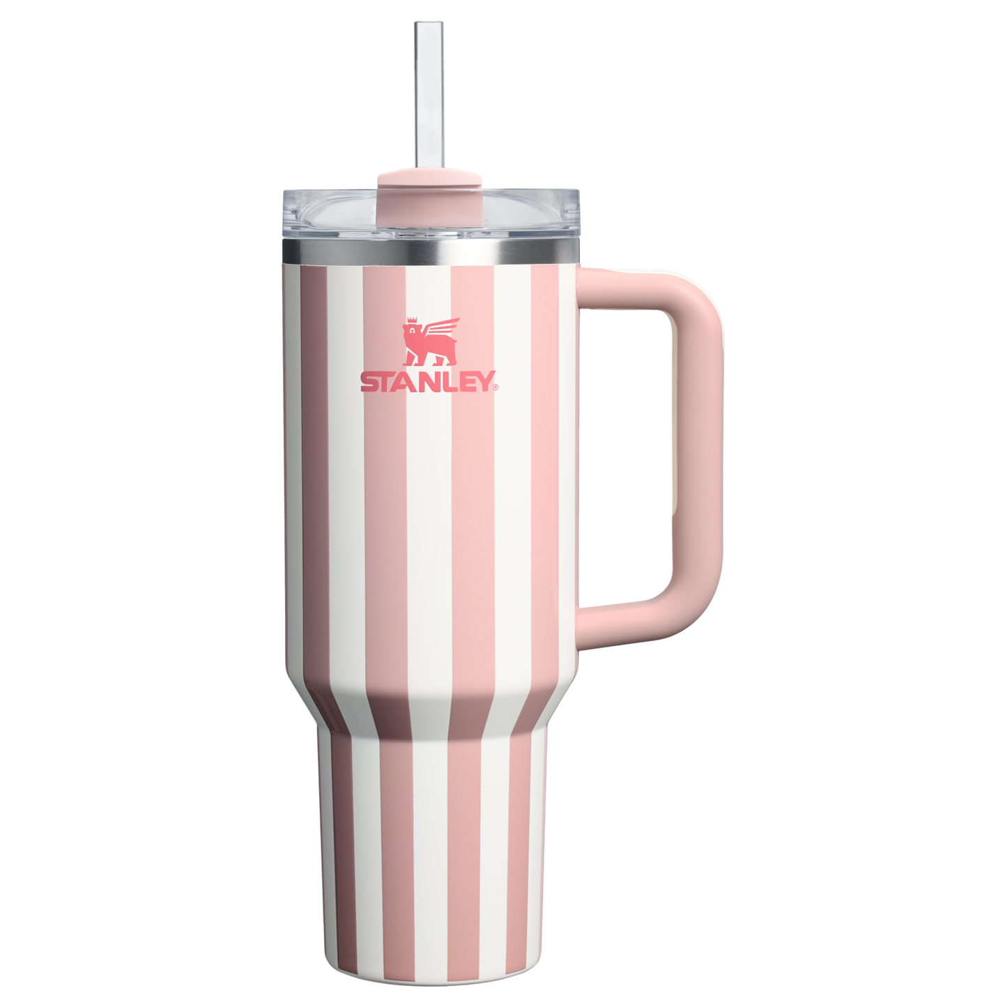 The Stanley Vintage Quencher H2.0 FlowState Tumbler 40oz 1.18L Peach Whip Cabana Gloss Pink