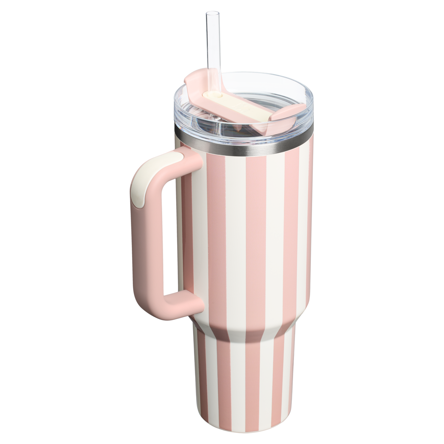 The Stanley Vintage Quencher H2.0 FlowState Tumbler 40oz 1.18L Peach Whip Cabana Gloss Pink
