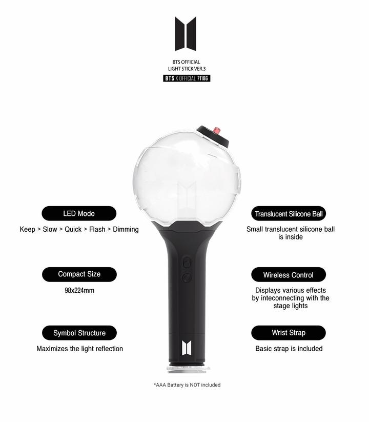 BTS Army Bomb Light Stick Ver 3 K-POP Concert Light