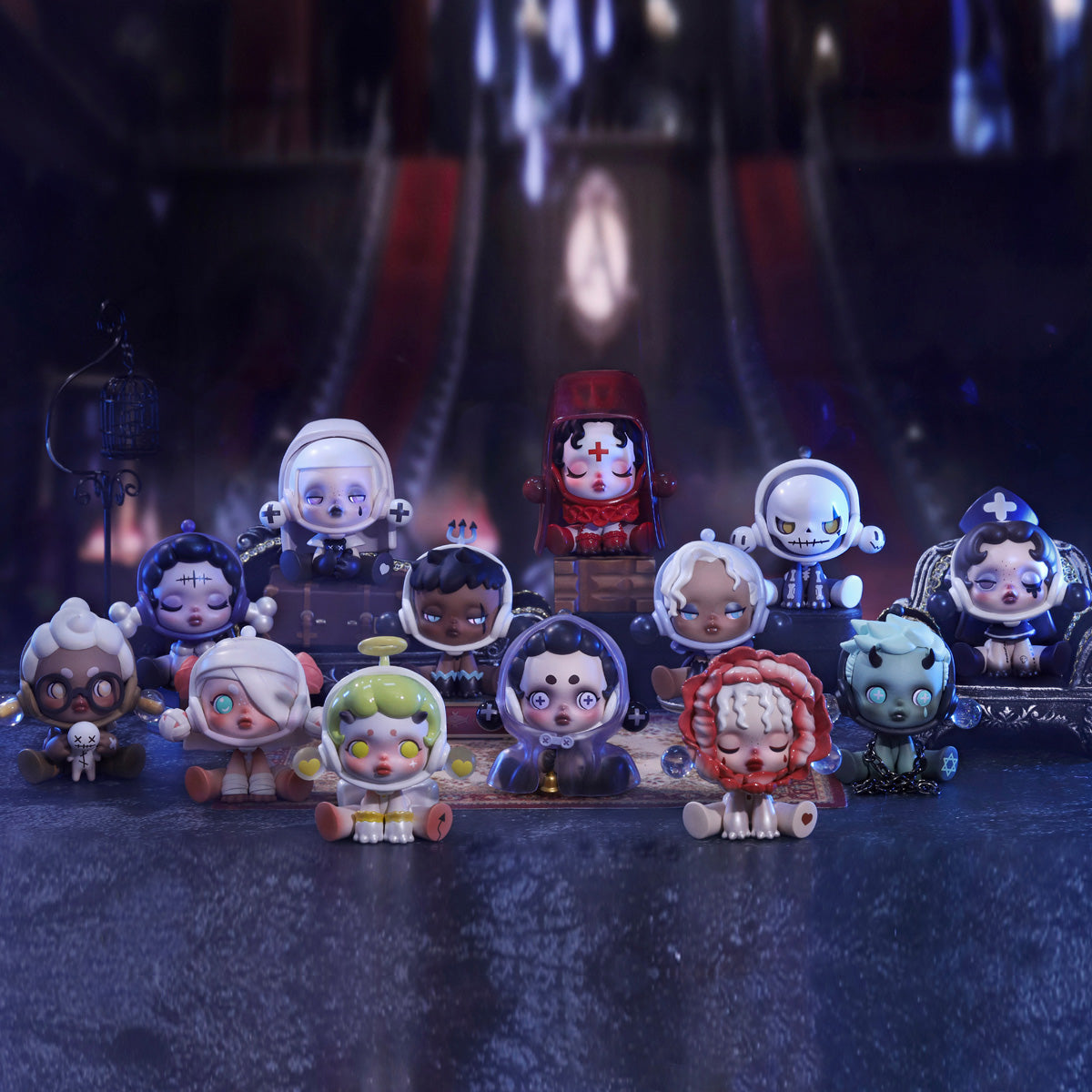 Pop Mart Skullpanda Ancient Castle Figures Full Set Of 12 No Duplicates