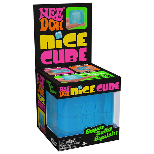 NeeDoh Nice Cube Sensory Squeeze Squish Toy Blue Pink Purple