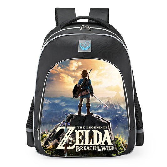 The Legend Of Zelda Breath Of The Wild Link School Backpack 16inches