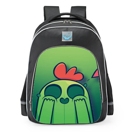 Brawl Stars Cute Spike Cactus School Backpack 16inches