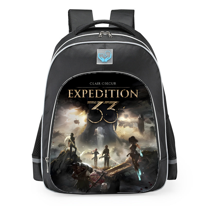 Clair Obscur Expedition 33 Monolith Poster School Backpack 16inches