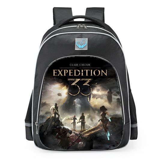 Clair Obscur Expedition 33 Monolith Poster School Backpack 16inches