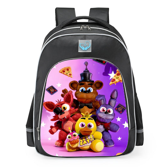 Five Nights At Freddys Plushies Floating Pizza School Backpack 16inches