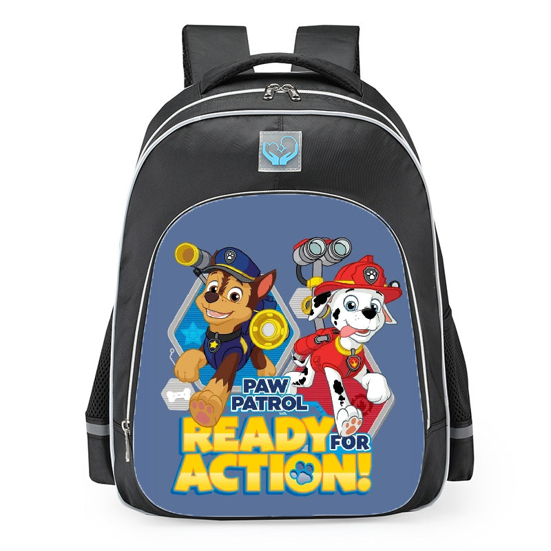 PAW Patrol Chase And Marshall Ready For Action School Backpack 16inches