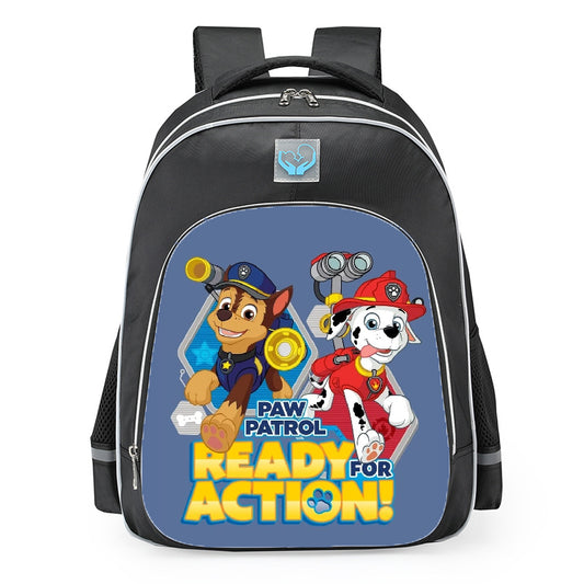 PAW Patrol Chase And Marshall Ready For Action School Backpack 16inches