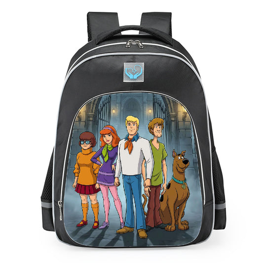 Scooby Doo Haunted Mansion Mystery Inc Gang School Backpack 16inches