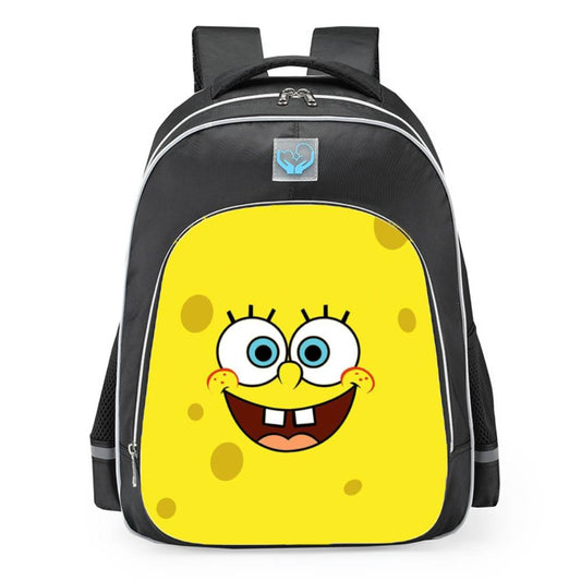 SpongeBob SquarePants Big Face School Backpack 16inches Black