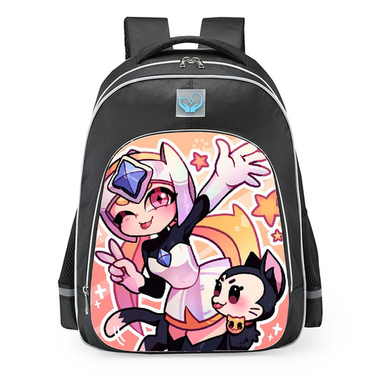 Brawl Stars Melodie And Harpy Note School Backpack 16inches