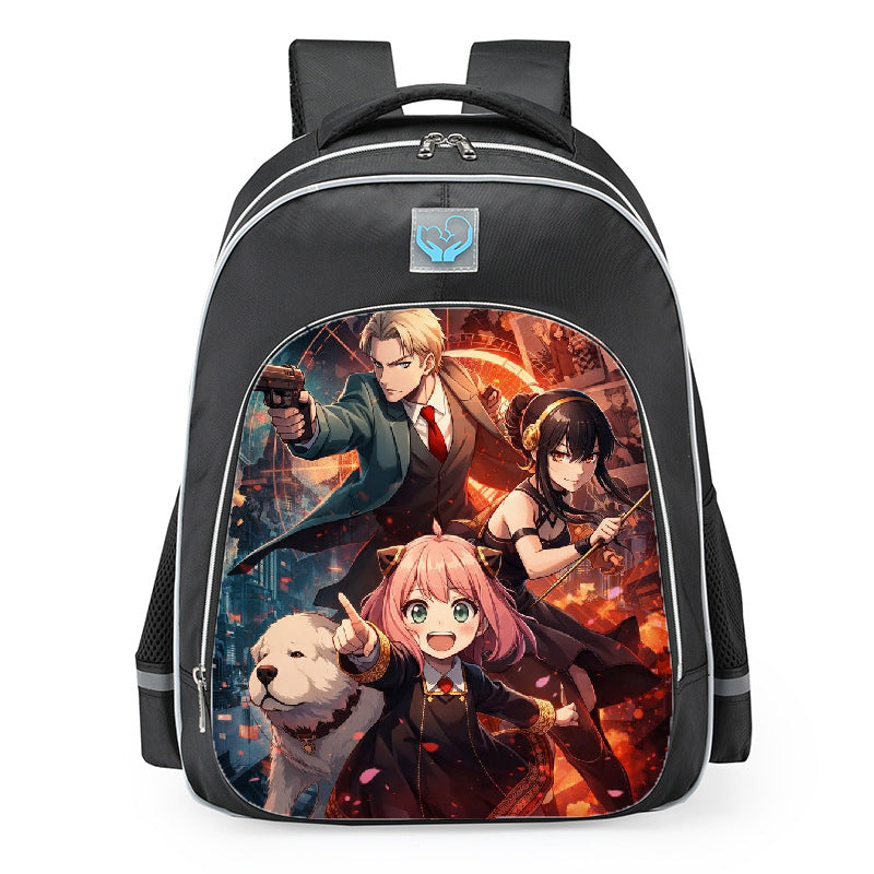 Spy X Family Secret Agent Assassin Family School Backpack 16inches
