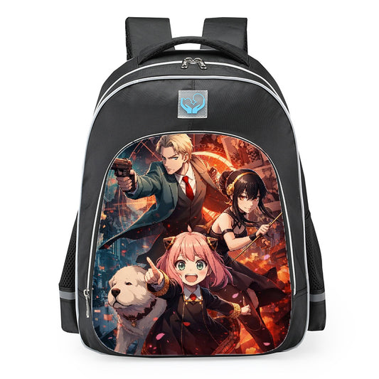 Spy X Family Secret Agent Assassin Family School Backpack 16inches