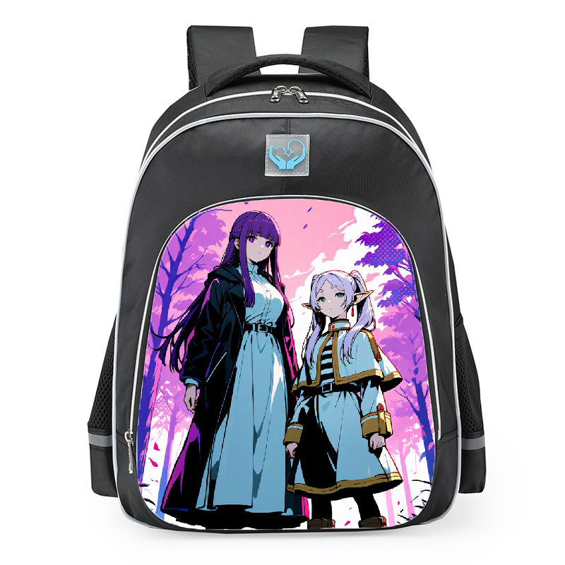 Frieren Beyond Journeys End Frieren And Fern Forest Journey School Backpack 16inches
