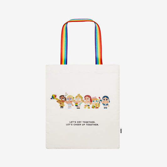 CRYBABY CHEER UP, BABY! Series Canvas Bag Color Version 36x40cm 14.17x15.75inches White Version