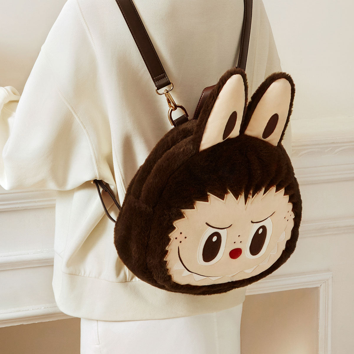 Classic Bag Series LABUBU Big Head Backpack 33cm 12.99inches
