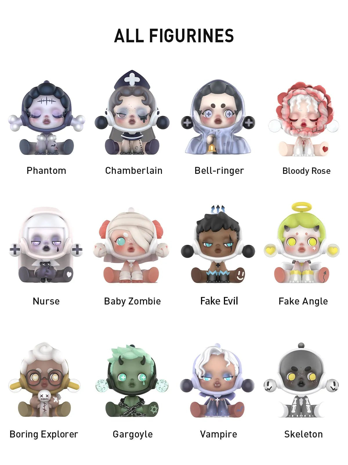 Pop Mart Skullpanda Ancient Castle Figures Full Set Of 12 No Duplicates