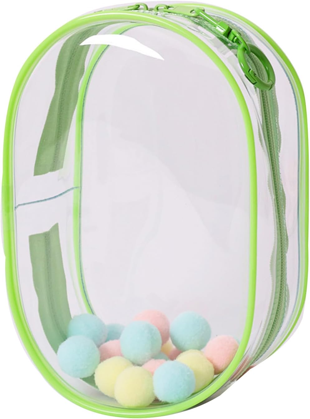 Clear Display Carrying Bag for Labubu Dolls with Keychain 17.5cm 7inches Multiple Colors