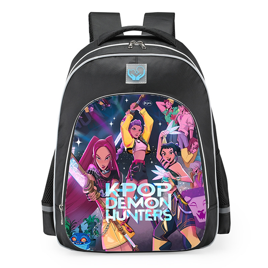 K-Pop Demon Hunters Kpop Anime School Backpack 16inches