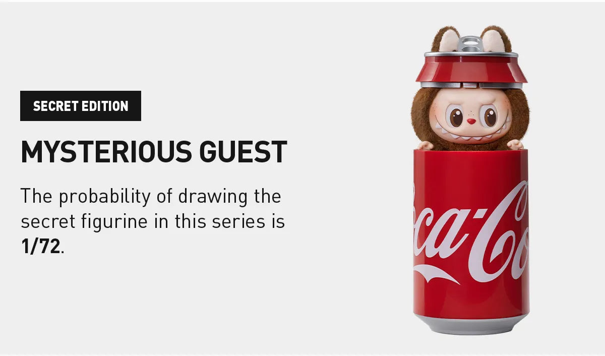 Labubu The Monsters Coca Cola Series Mysterious Guest Vinyl Face Single Blind Box Hidden Secret Edition