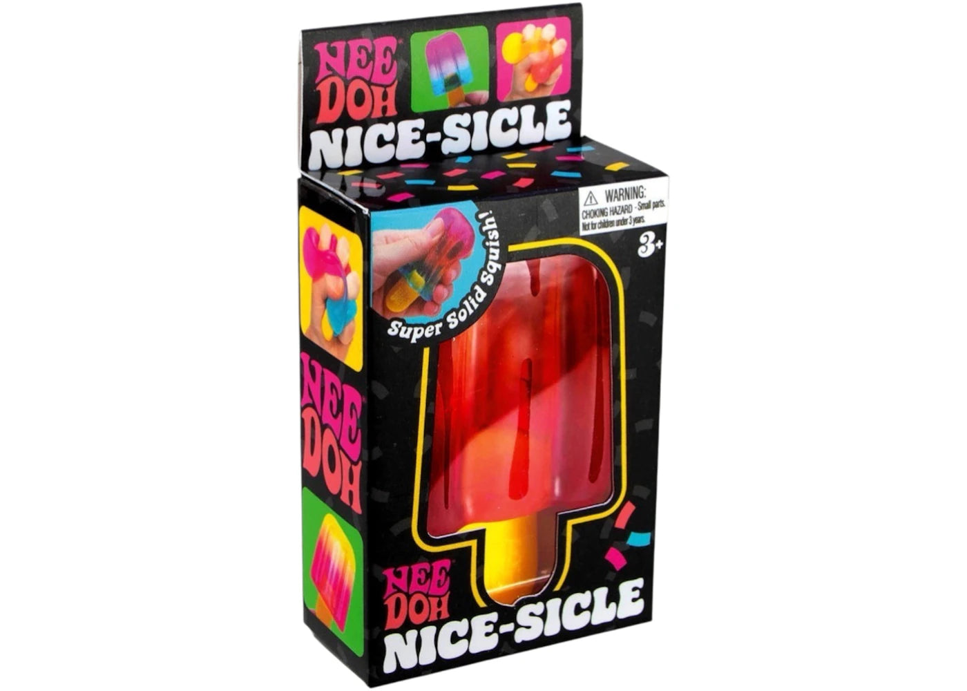 NeeDoh Nice-Sicle Sensory Squeeze Squish Toy Orange Pink Purple