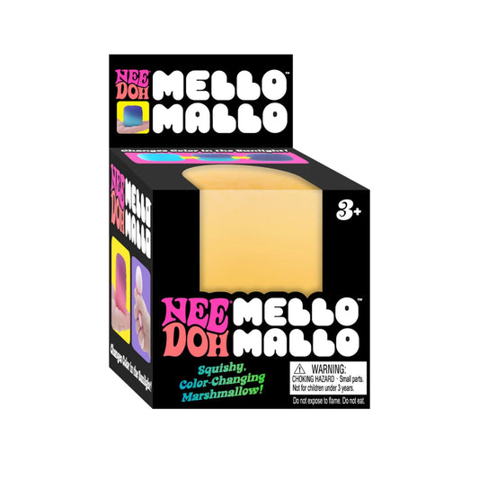NeeDoh Mello Mallo Sensory Squeeze Squish Toy Blue Pink Yellow