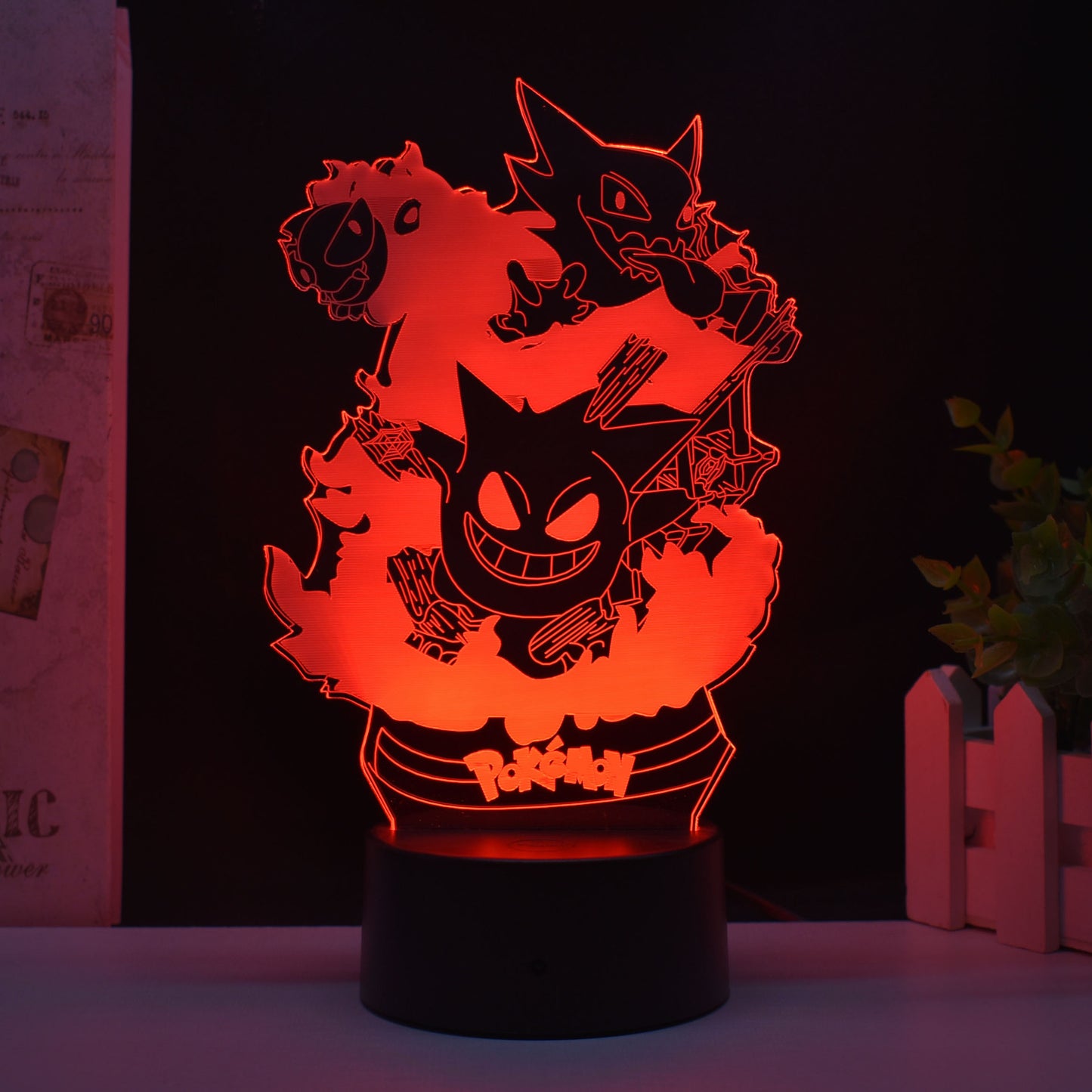 Pokemon 3D Multi Color LED Night Light Pokémon Poké Ball Peripheral Toy Figure Lamp Ornaments Creative Decorative Lighting / 5 Available Designs