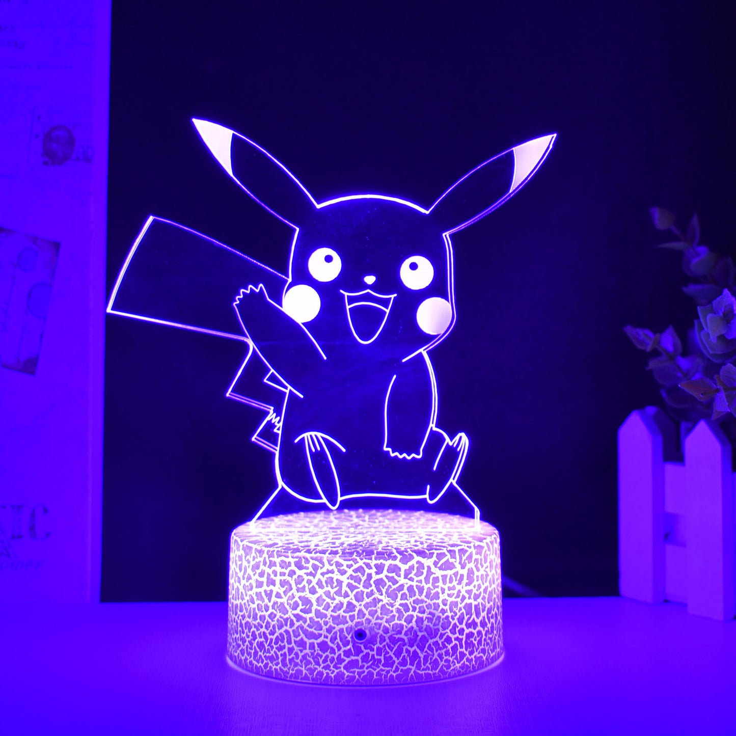 Pokemon 3D Multi Color LED Night Light Pokémon Poké Ball Peripheral Toy Figure Lamp Ornaments Creative Decorative Lighting / 5 Available Designs