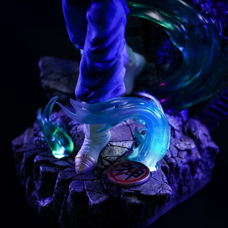 Dragon Ball GK Saiyan Vegito LED PVC Luminous Figurine Scene Statue