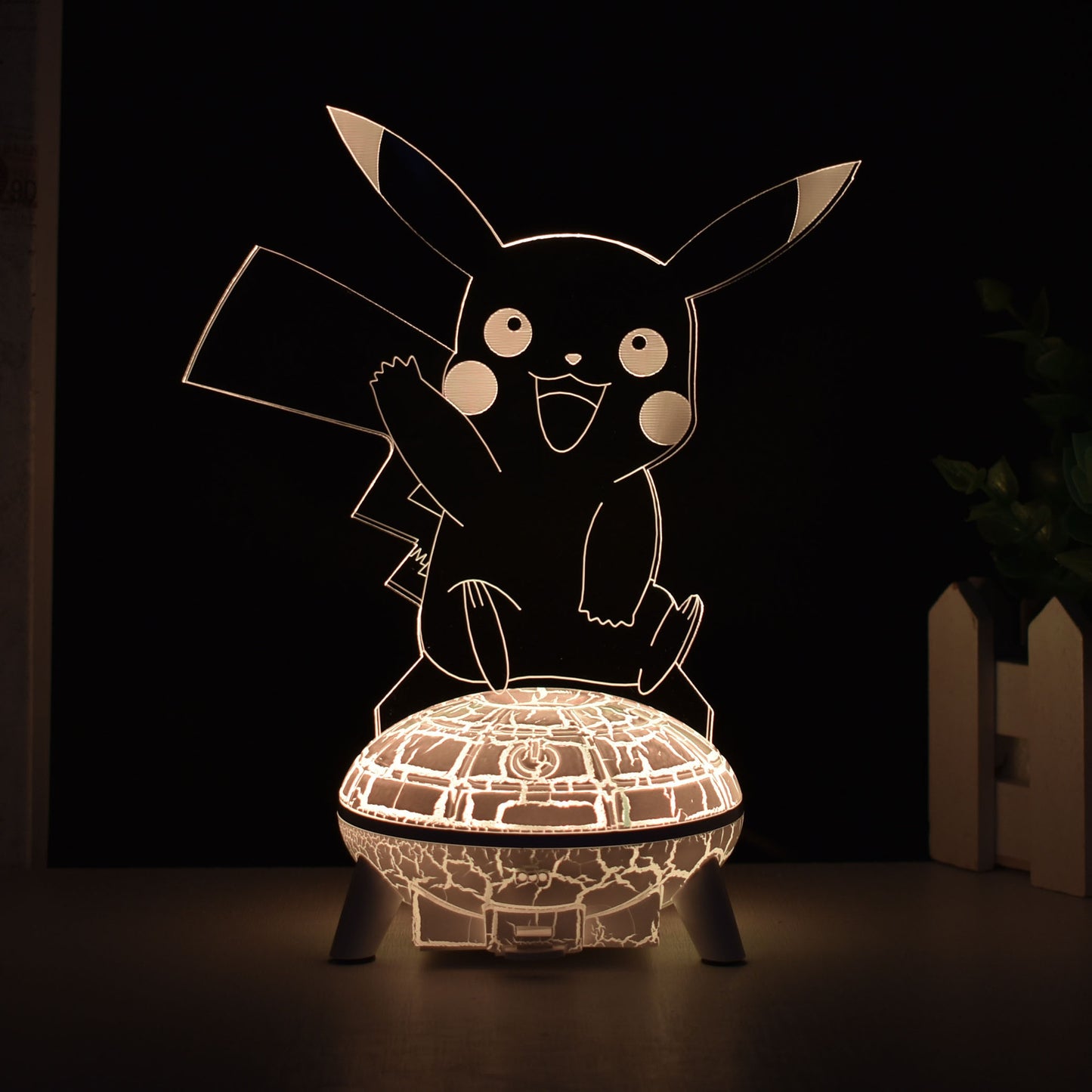 Pokemon 3D Multi Color LED Night Light Pokémon Poké Ball Peripheral Toy Figure Lamp Ornaments Creative Decorative Lighting / 5 Available Designs