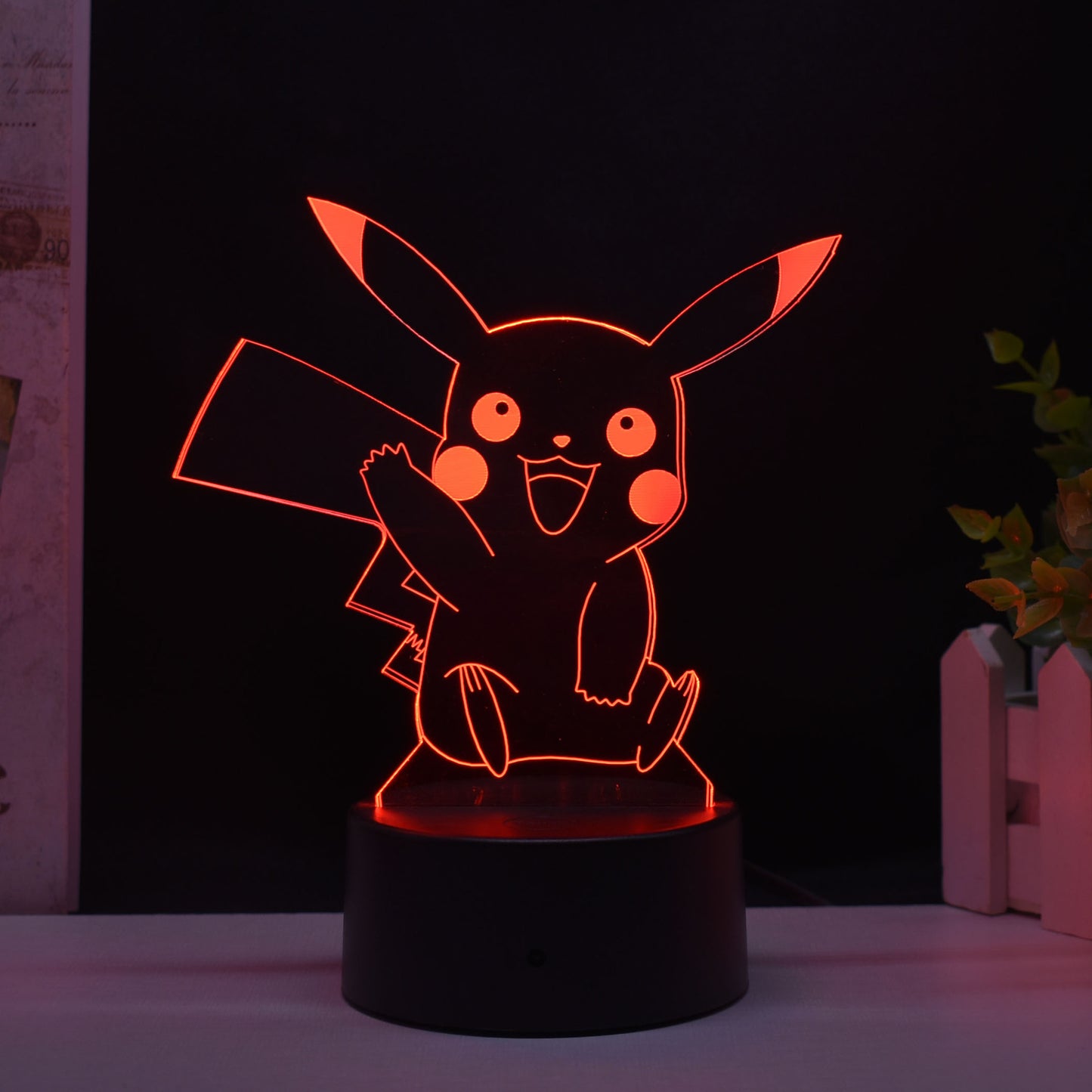 Pokemon 3D Multi Color LED Night Light Pokémon Poké Ball Peripheral Toy Figure Lamp Ornaments Creative Decorative Lighting / 5 Available Designs