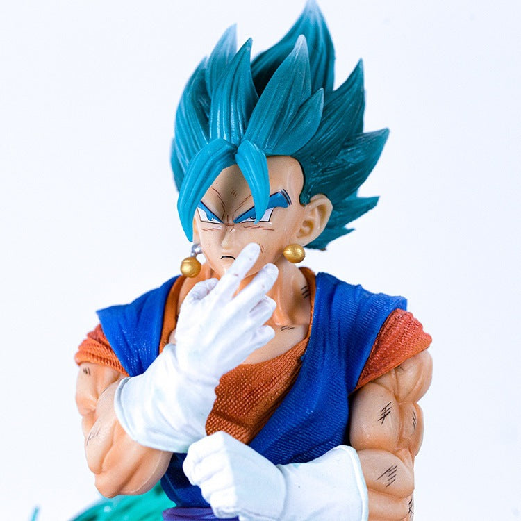 Dragon Ball GK Saiyan Vegito LED PVC Luminous Figurine Scene Statue