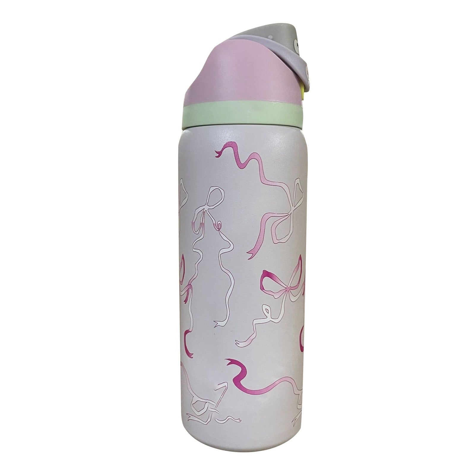 Owala Tied And True Pink Bows 32oz 1L Freesip Water Bottle UO Exclusive