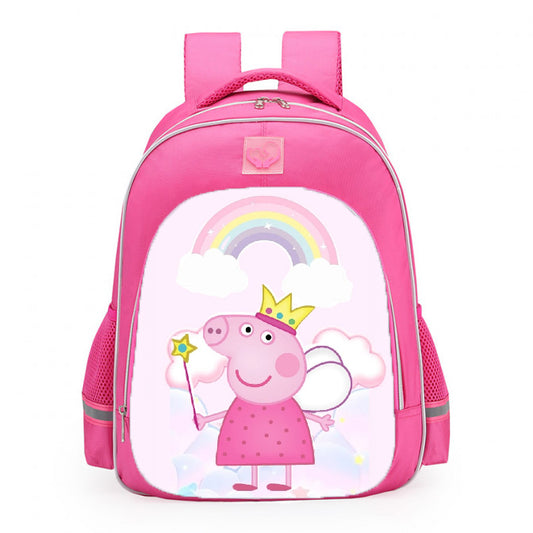 Peppa Pig Fairy Princess And Rainbow School Backpack 16inches