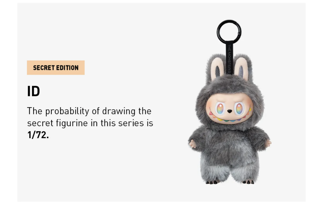 Pop Mart Labubu The Monsters Big Into Energy Series ID Vinyl Face Hidden Secret Plush Doll Pendant