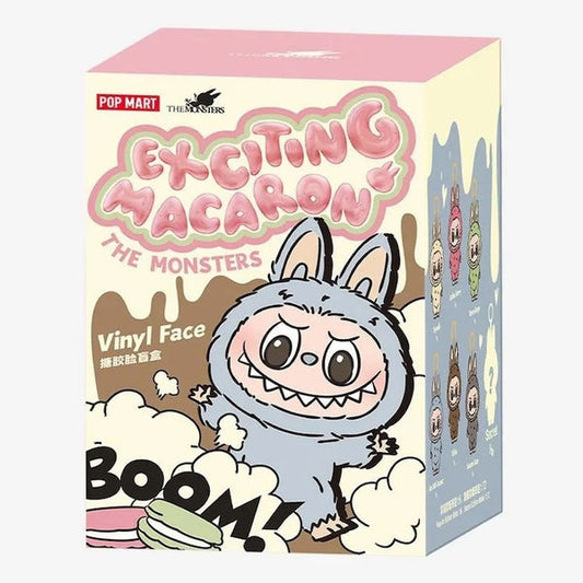 Pop Mart Labubu The Monsters Tasty Macaron Exciting Macaron Vinyl Face Plush Single Blind Box