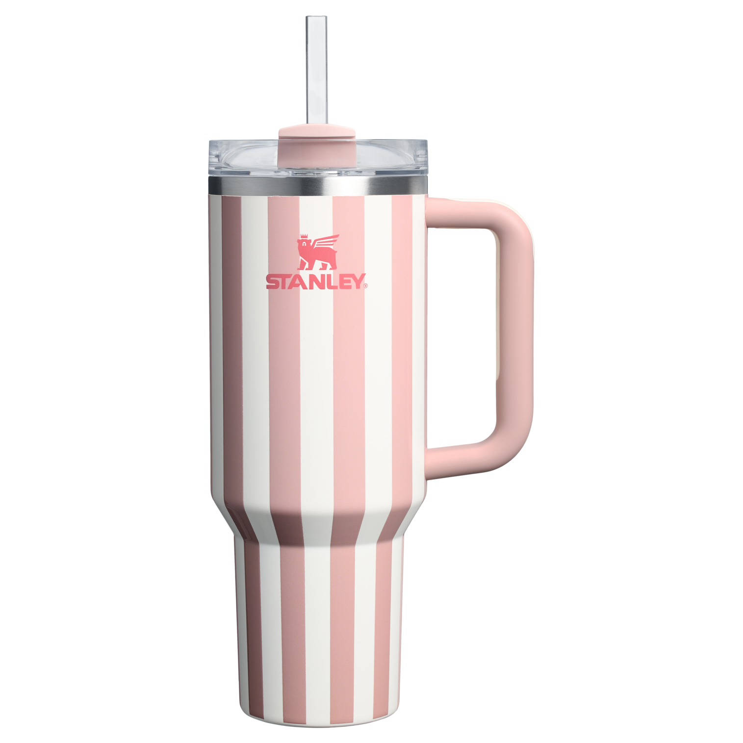The Stanley Vintage Quencher H2.0 FlowState Tumbler 40oz 1.18L Peach Whip Cabana Gloss Pink