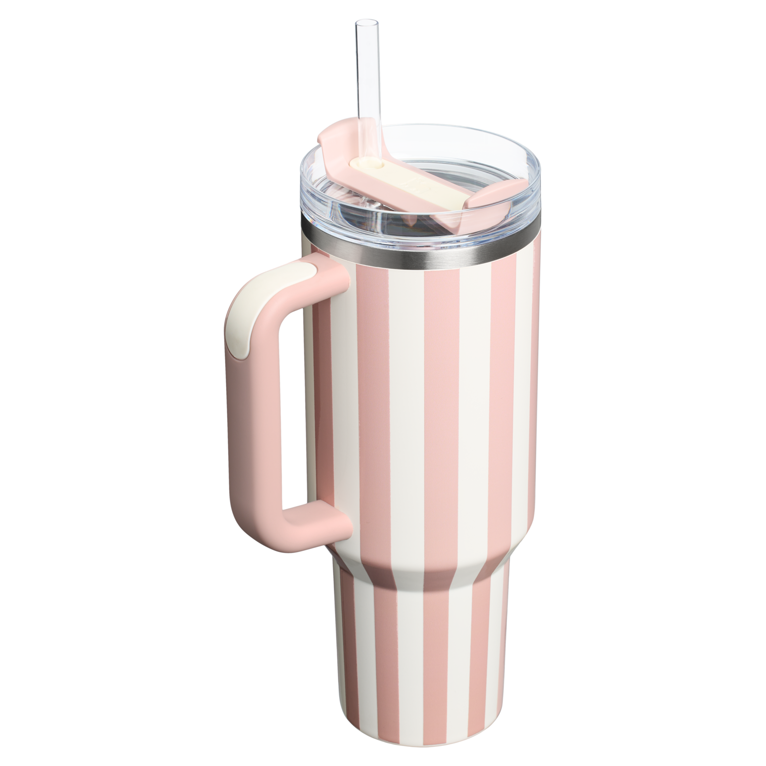 The Stanley Vintage Quencher H2.0 FlowState Tumbler 40oz 1.18L Peach Whip Cabana Gloss Pink
