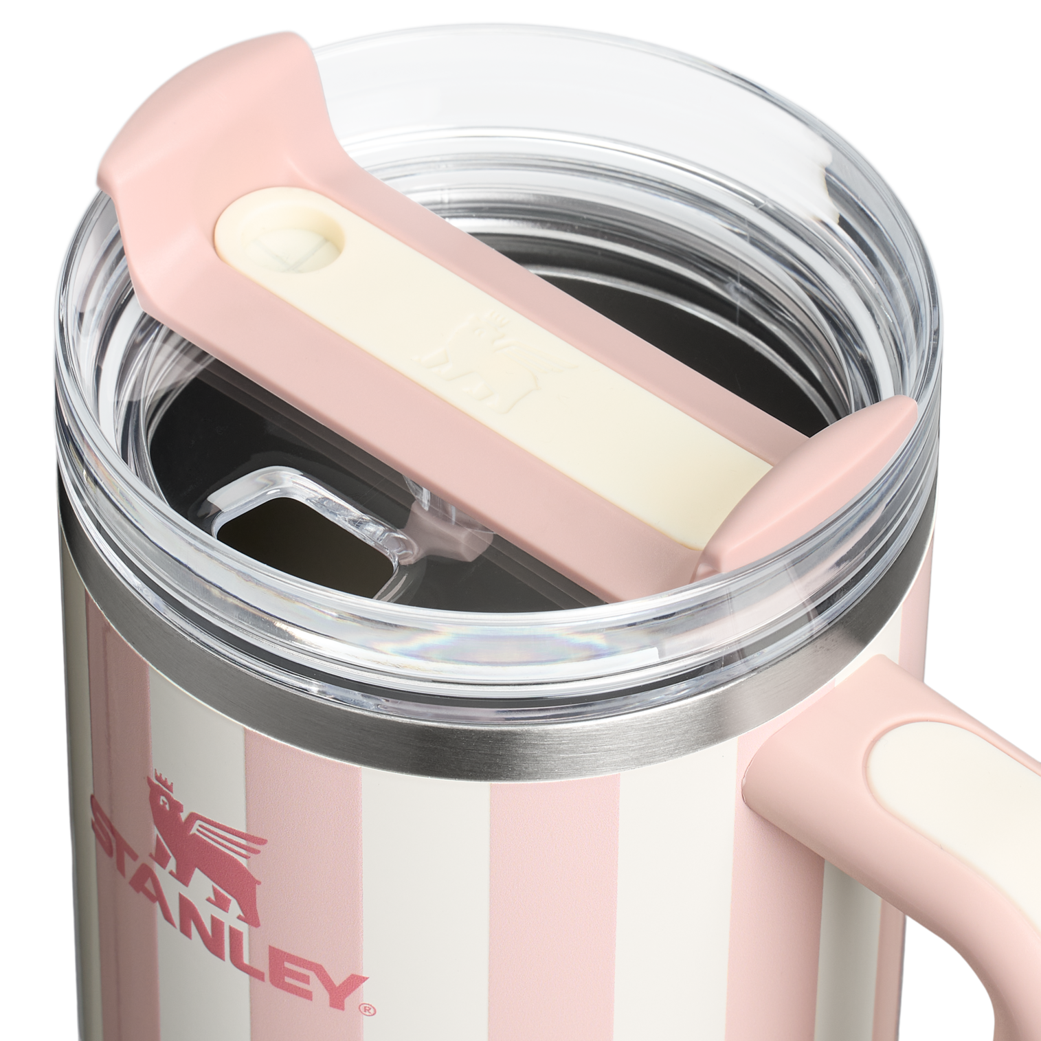 The Stanley Vintage Quencher H2.0 FlowState Tumbler 40oz 1.18L Peach Whip Cabana Gloss Pink